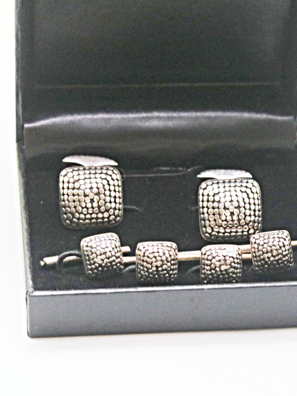 John Hardy .925 Dot Collection Cufflinks and Studs Set